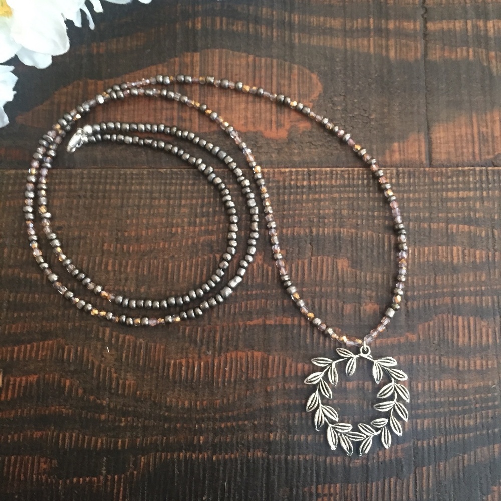 Pendant Necklace beaded handmade christmas gift - Picture 6 of 8